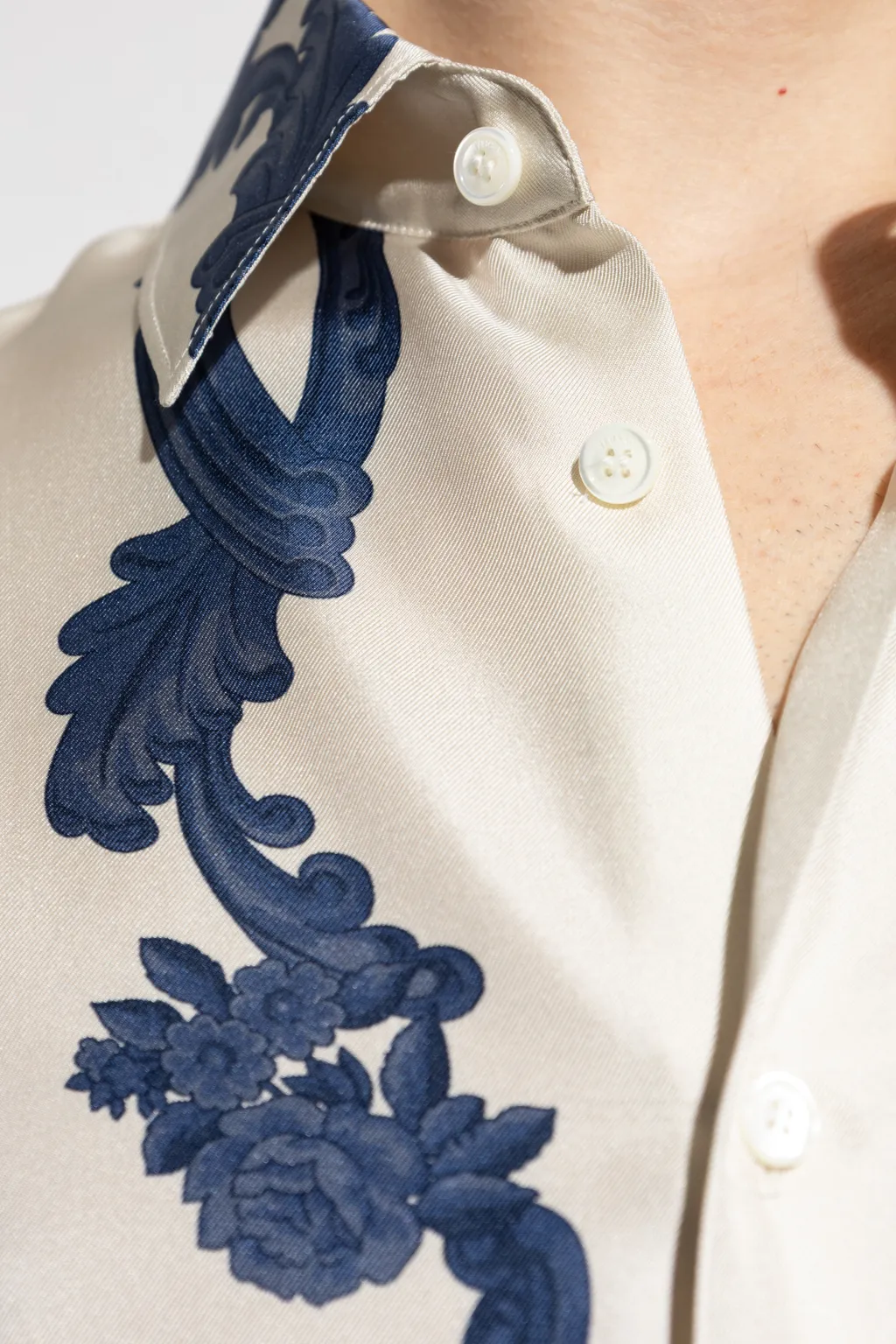 Versace Pattern-Printed Long-Sleeved Shirt