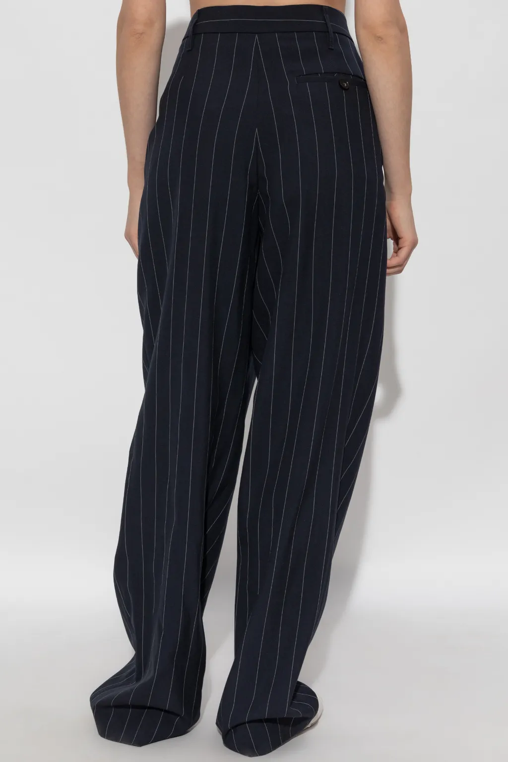 Stella Mccartney Slouchy Panelled Pinstripe Pants