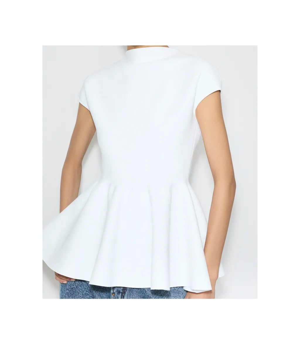 AlaÏA Knitted Peplum Top
