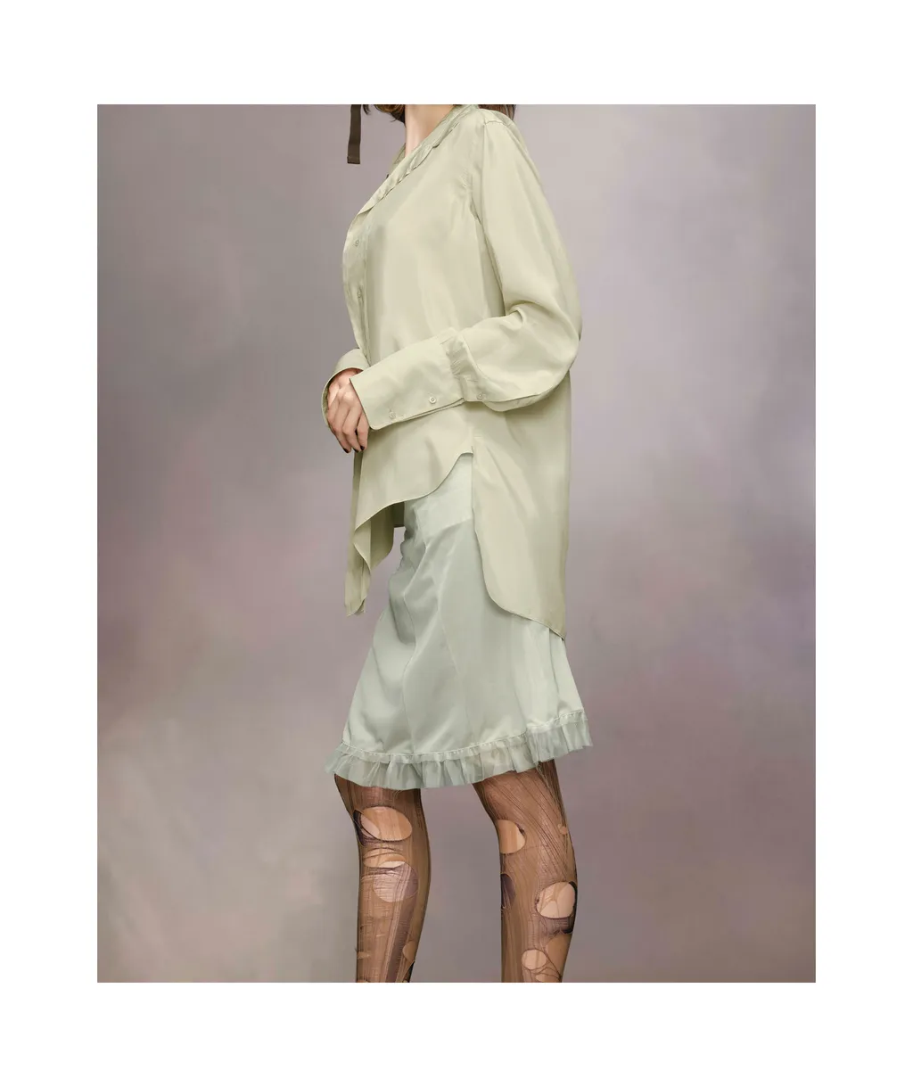Dropped Hem Shirt