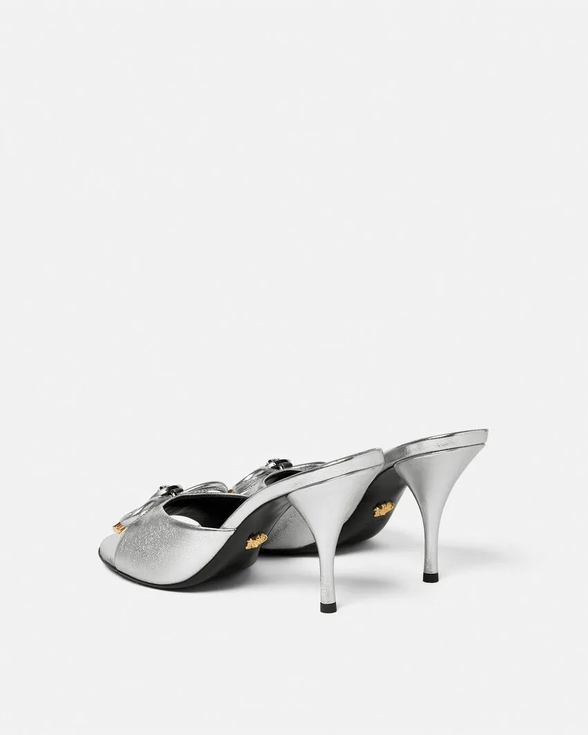 Versace High-Heeled Slip-On Sandals