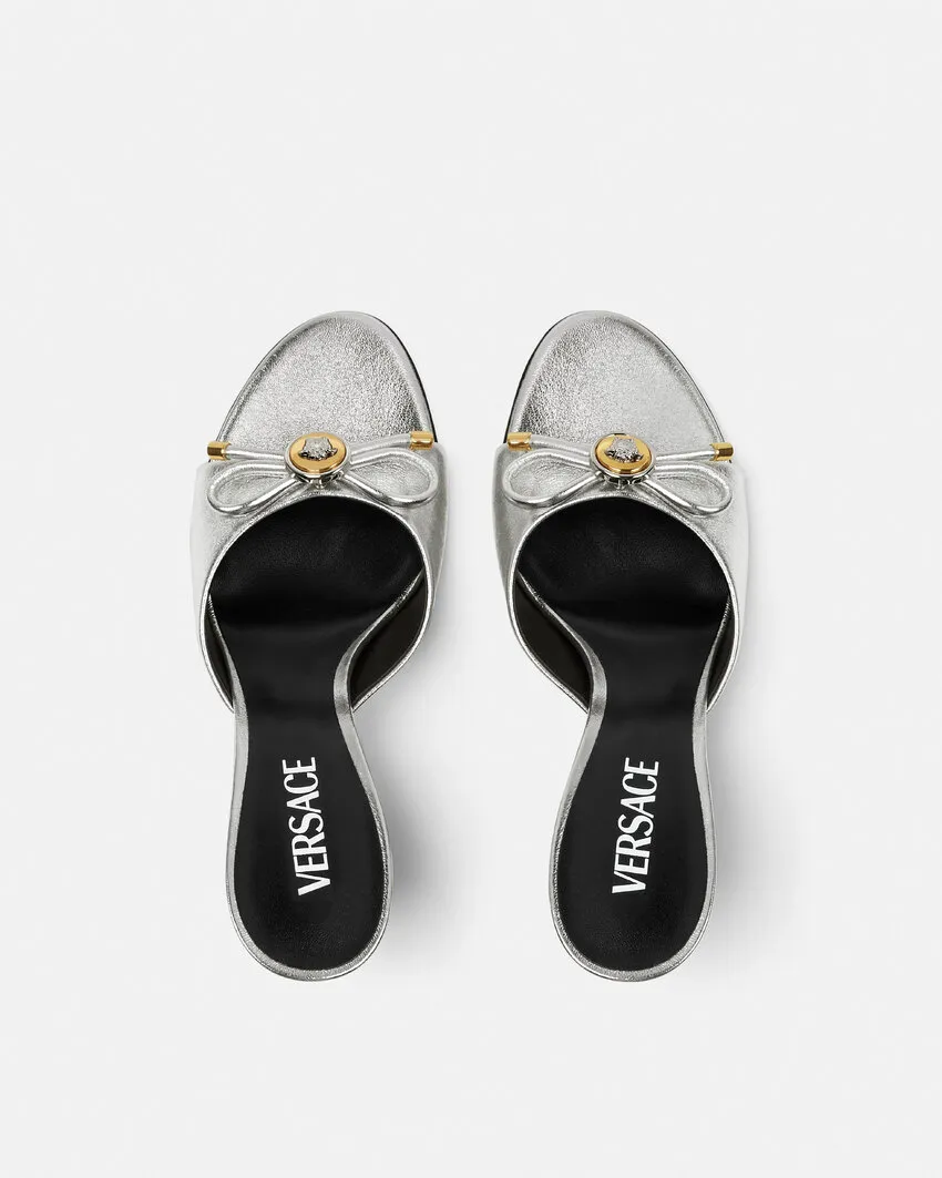 Versace High-Heeled Slip-On Sandals