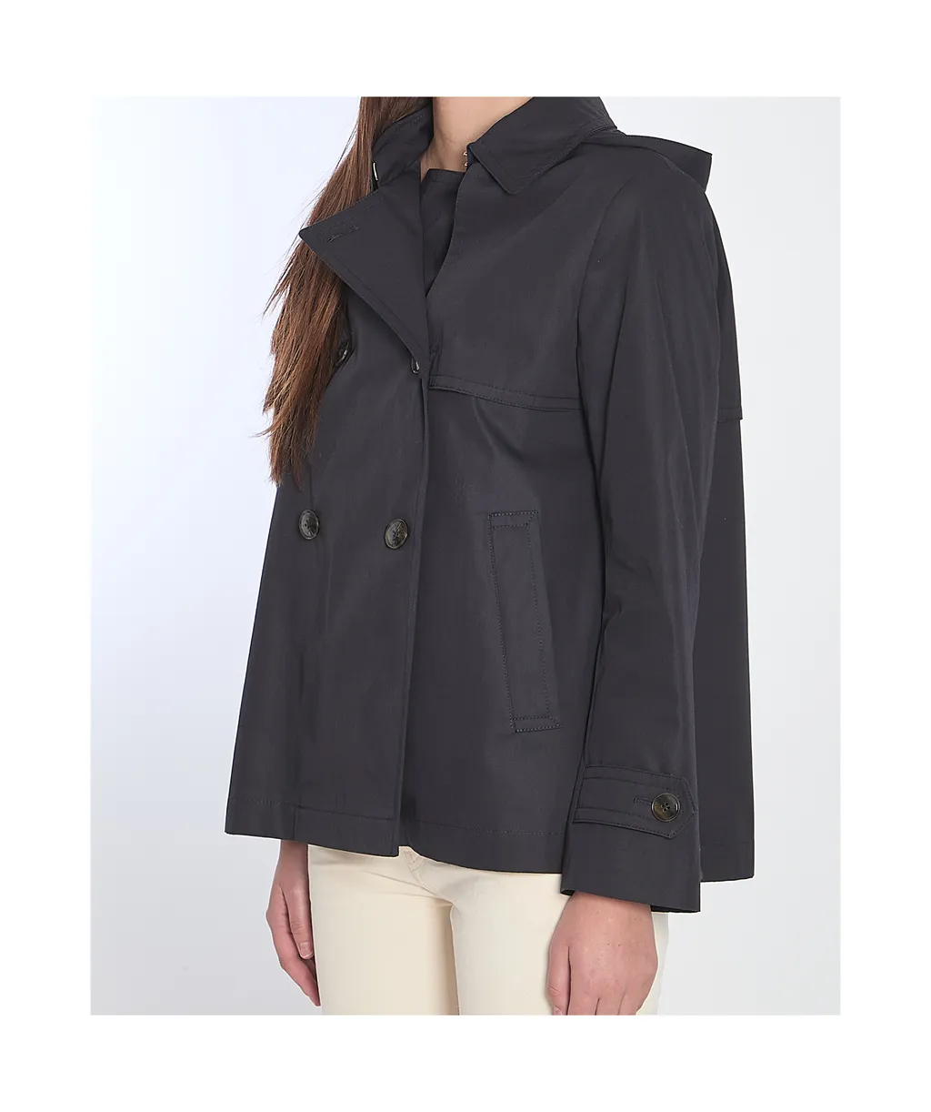 Herno Double Breasted Hooded Jacket