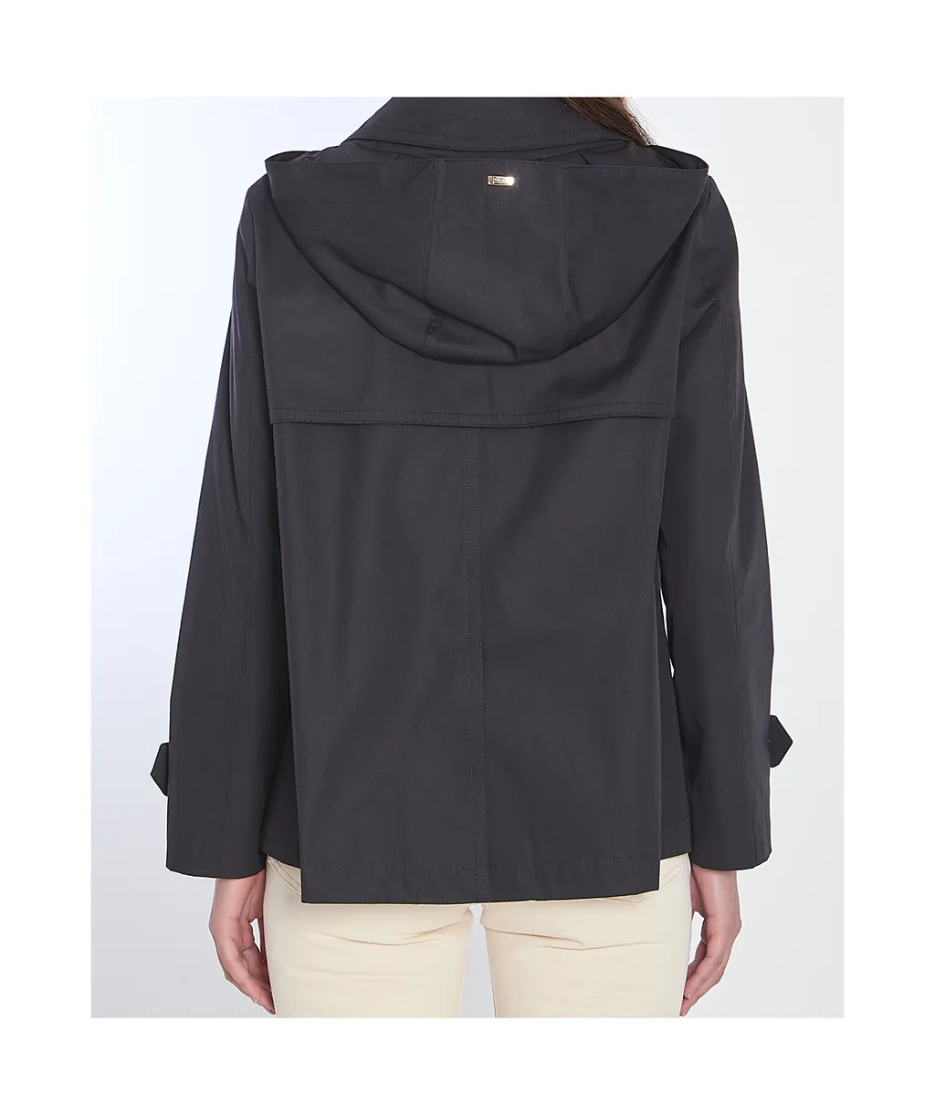 Herno Double Breasted Hooded Jacket