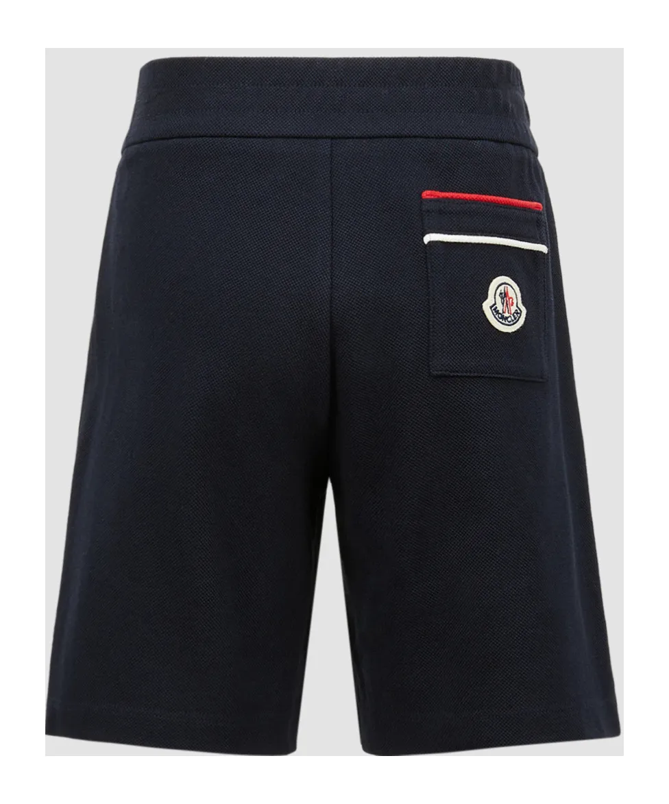 Moncler Enfant Tricolour-Trimmed Piquet Shorts