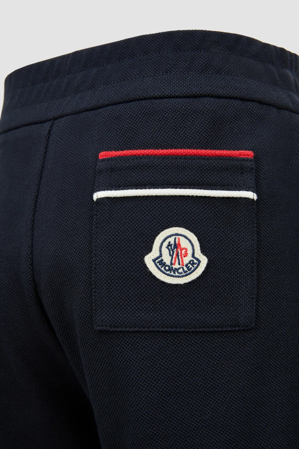 Moncler Enfant Tricolour-Trimmed Piquet Shorts