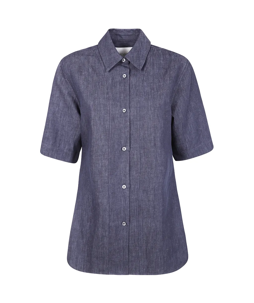 Studio Nicholson Luis Short-Sleeved Buttoned Shirt