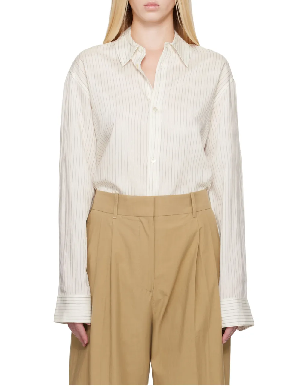 Studio Nicholson Striped Long-Sleeved Shirt
