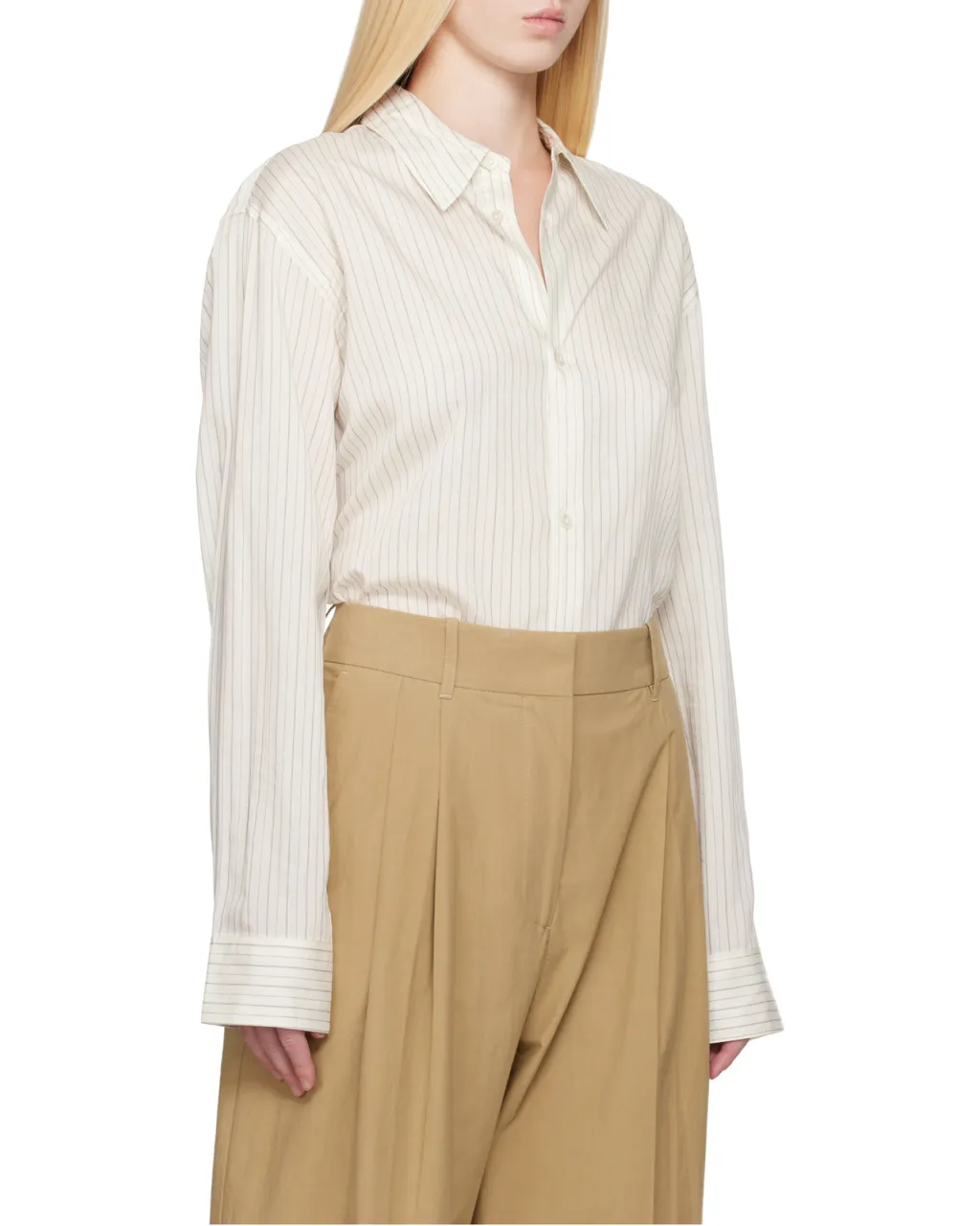 Studio Nicholson Striped Long-Sleeved Shirt