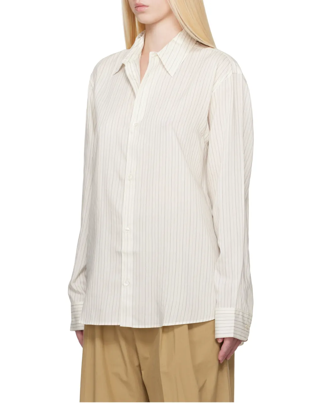 Studio Nicholson Striped Long-Sleeved Shirt