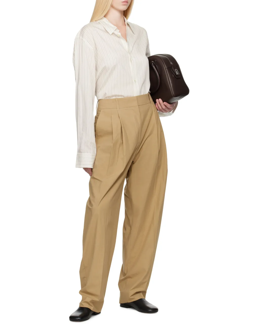 Studio Nicholson Striped Long-Sleeved Shirt