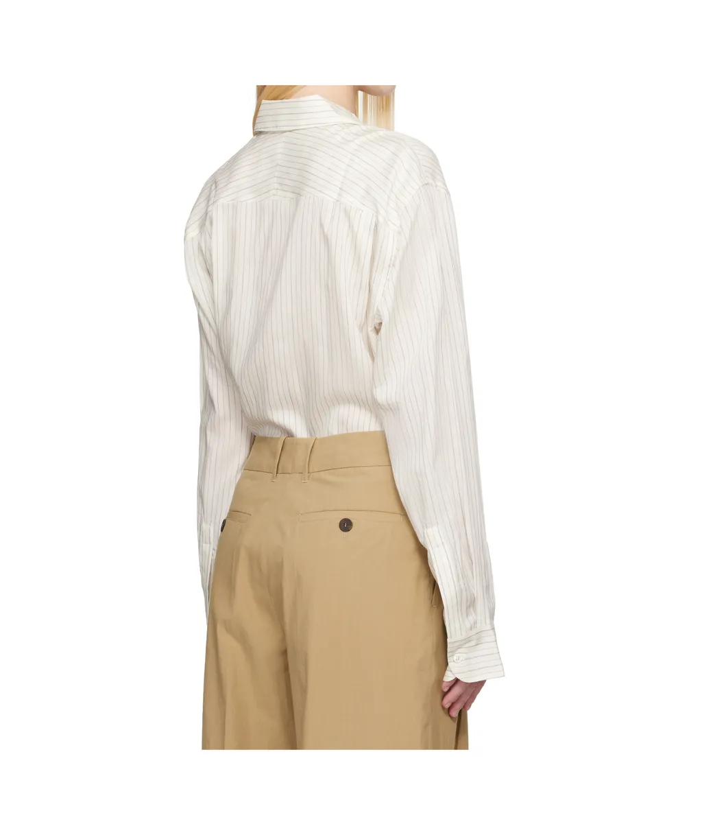 Studio Nicholson Striped Long-Sleeved Shirt