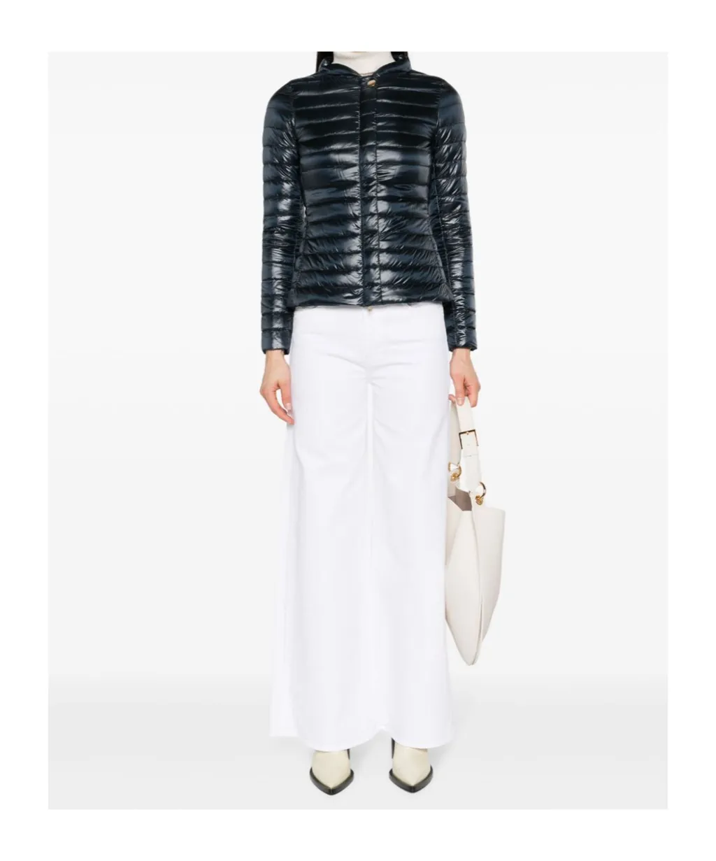 Zippered Quilted Down Jacket