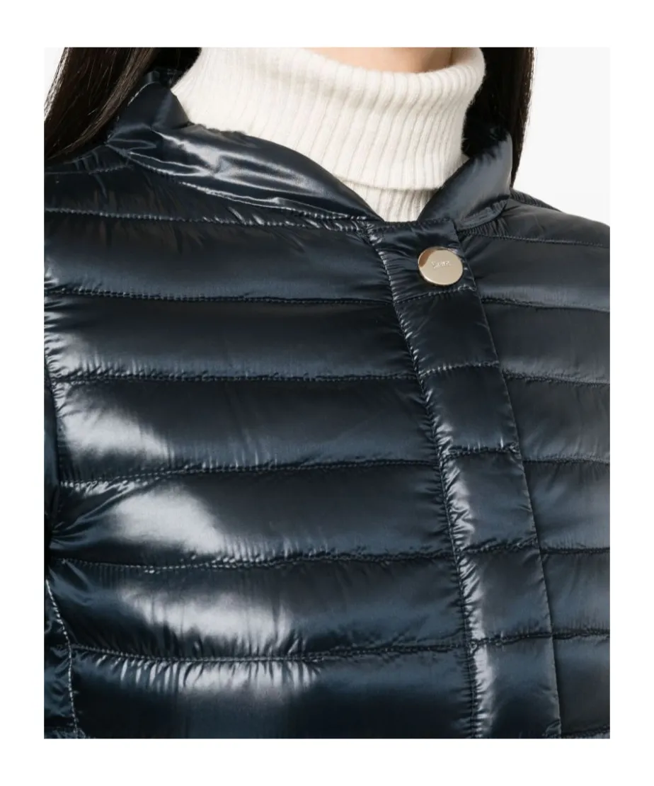 Zippered Quilted Down Jacket