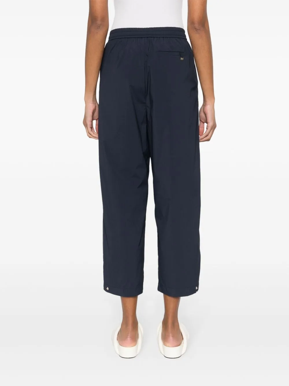Herno Lightweight Drawstring Cropped Trousers