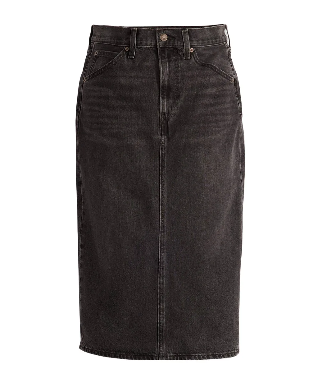 Denim Midi Skirt