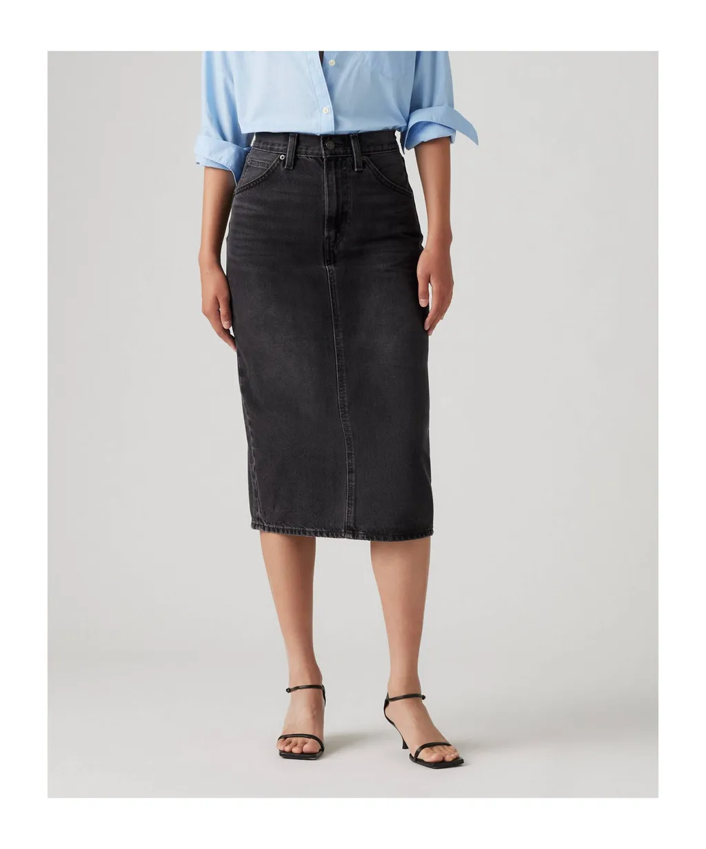 Denim Midi Skirt