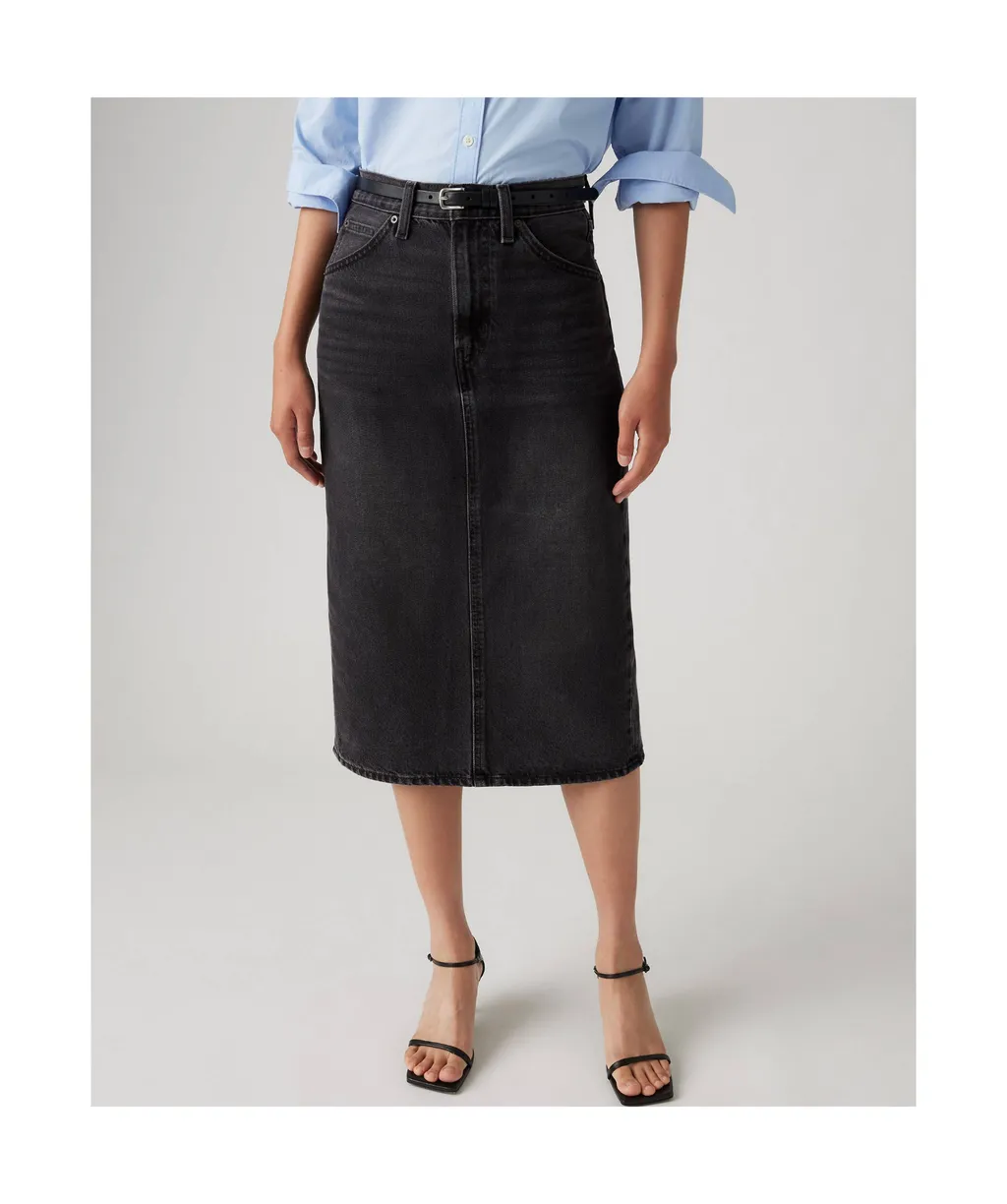 Denim Midi Skirt