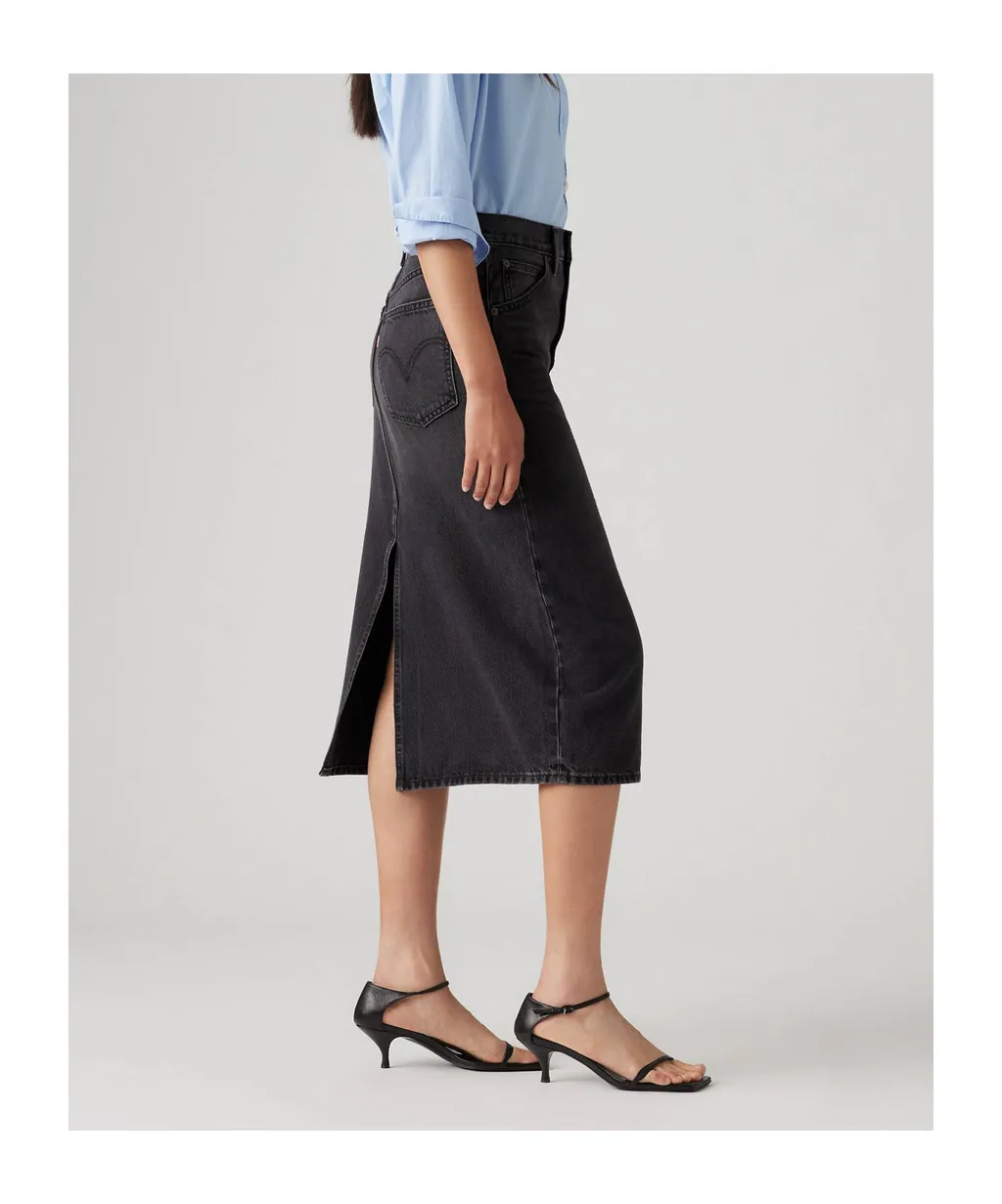Denim Midi Skirt
