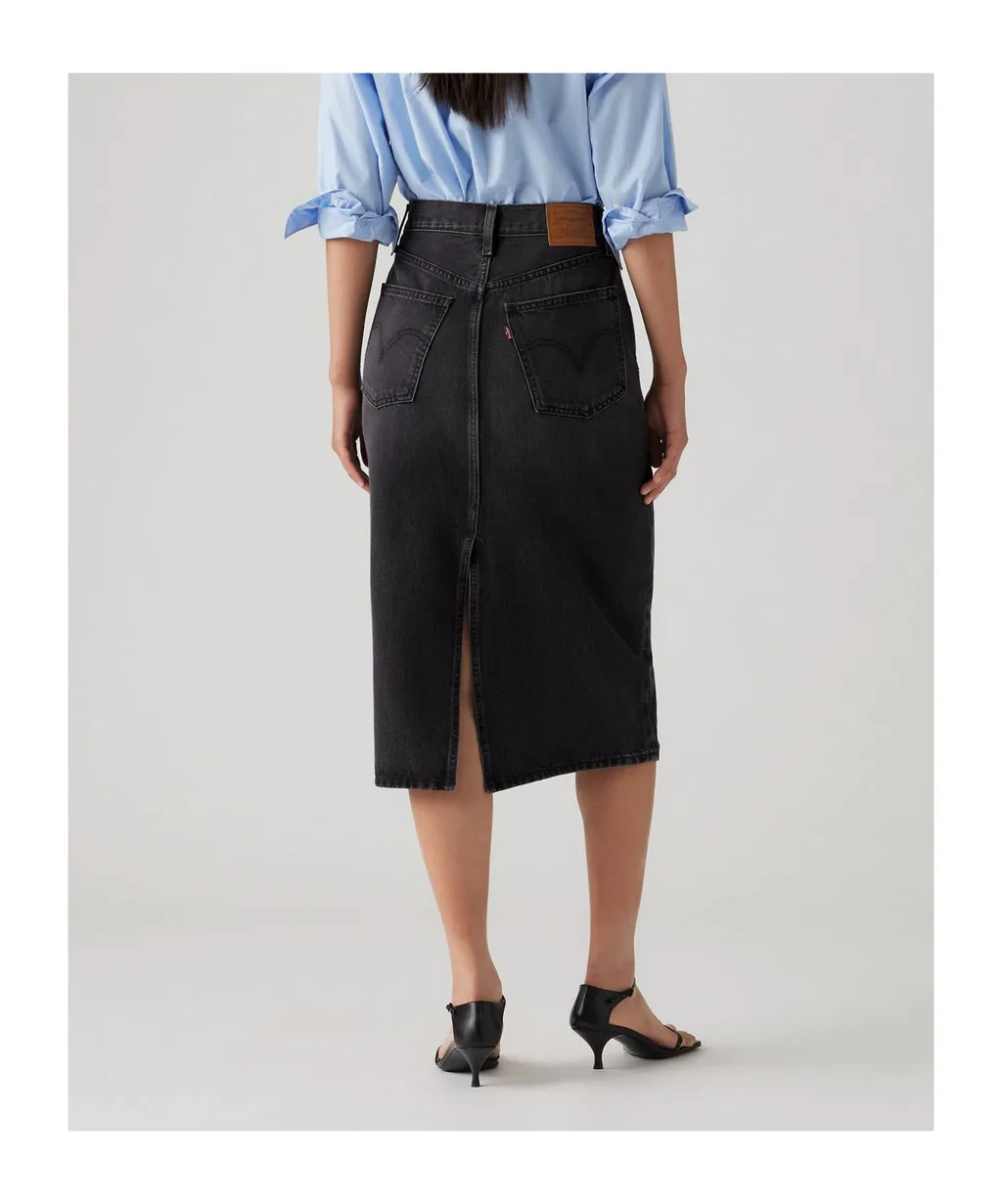 Denim Midi Skirt