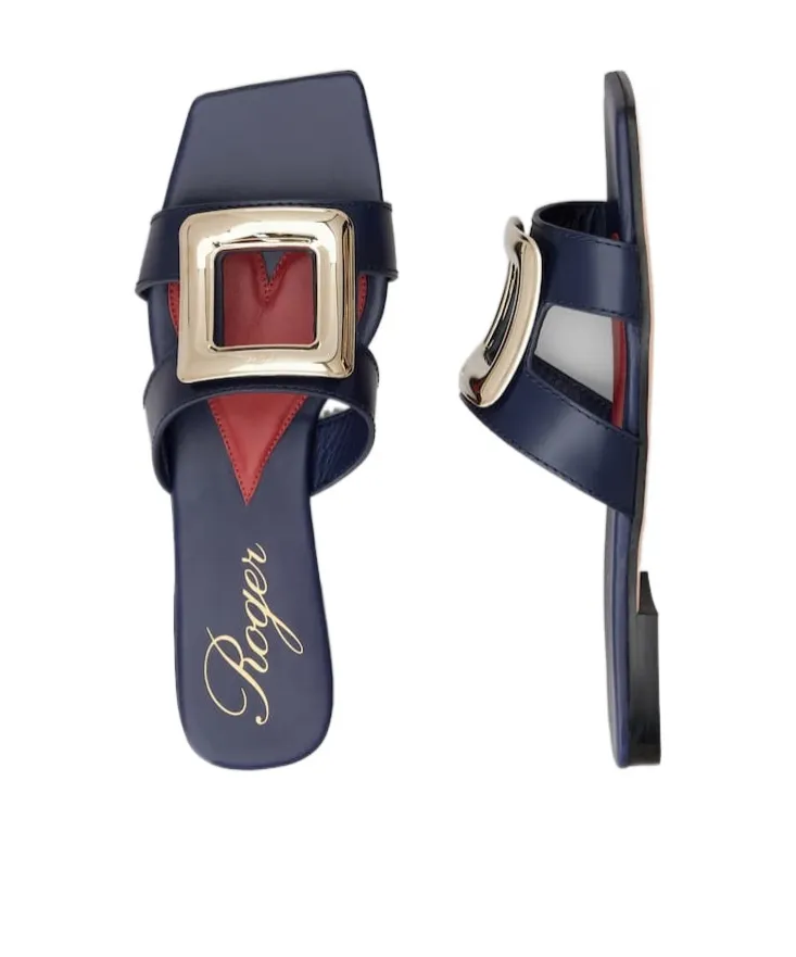 Viv' By The Sea Mules In Leather