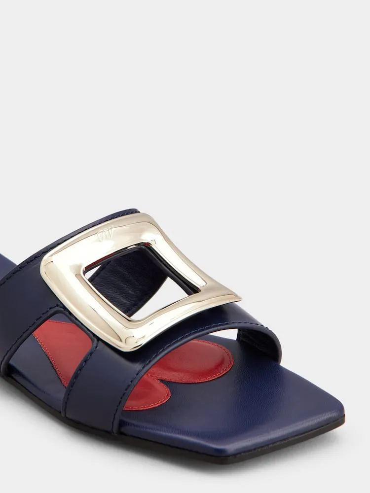 Viv' By The Sea Mules In Leather