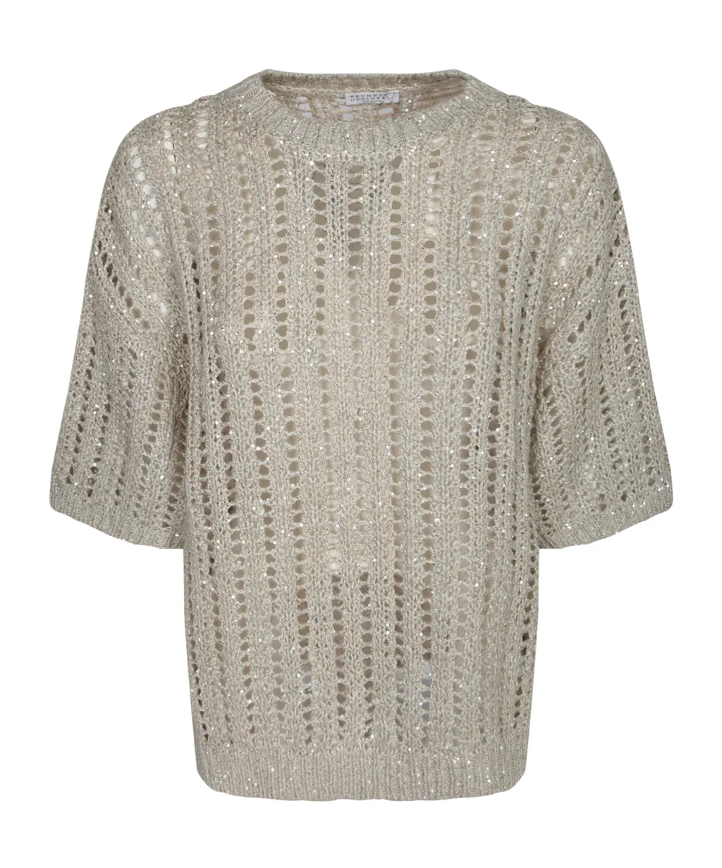 Sequin-Embellished T-Shirt