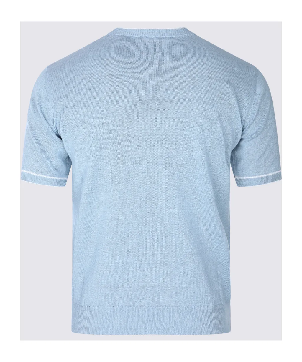 Striped-Trim T-Shirt
