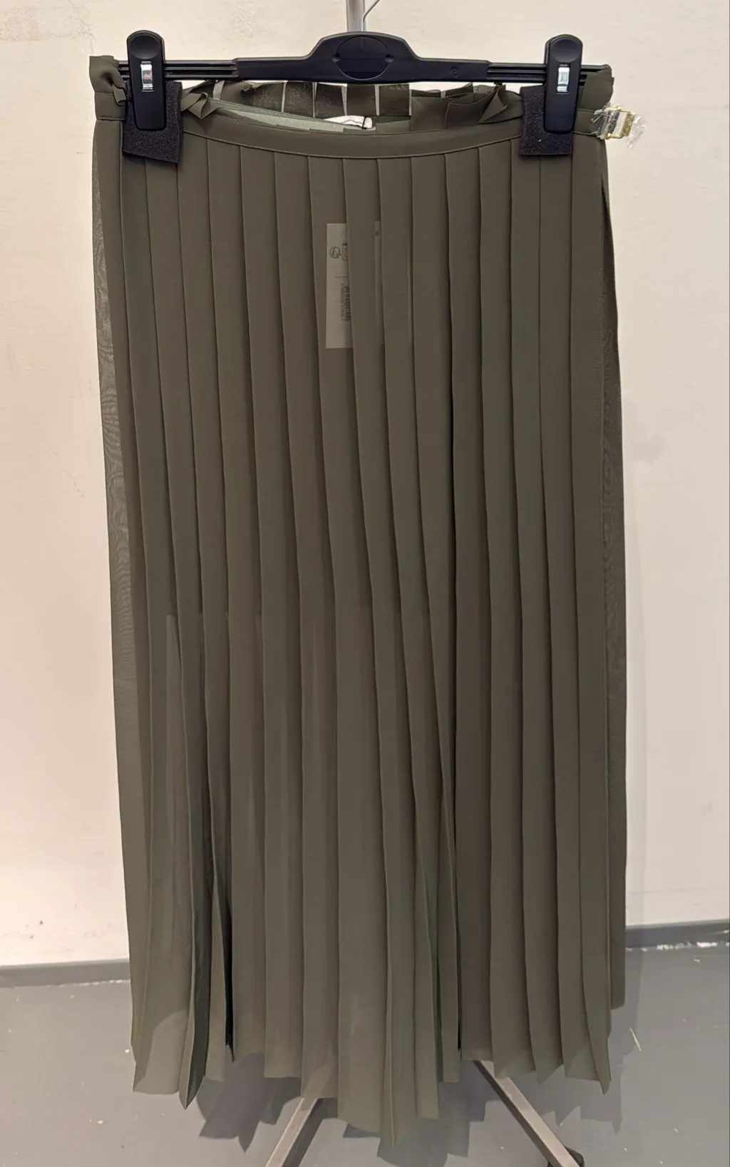 Ami Paris Pleated Maxi Skirt