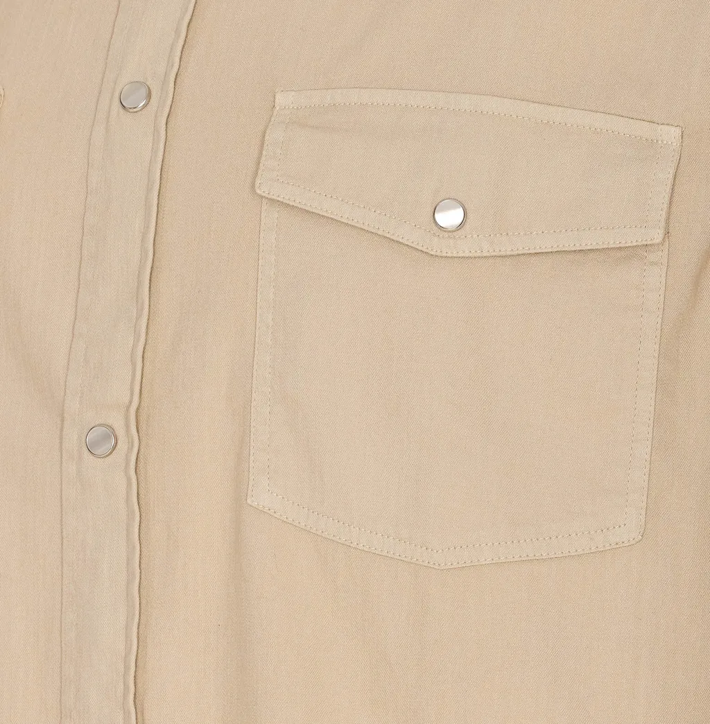Dondup Regular Fit Snap Button Shirt