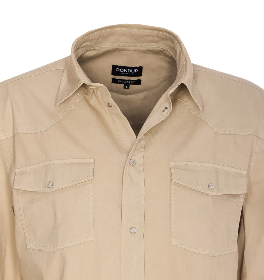 Dondup Regular Fit Snap Button Shirt