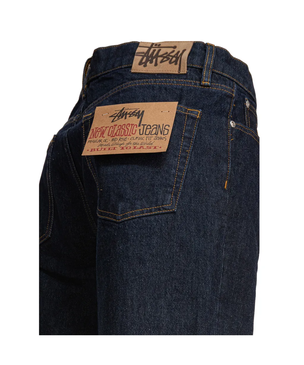 Stssy Mid Rise Straight Leg Jeans