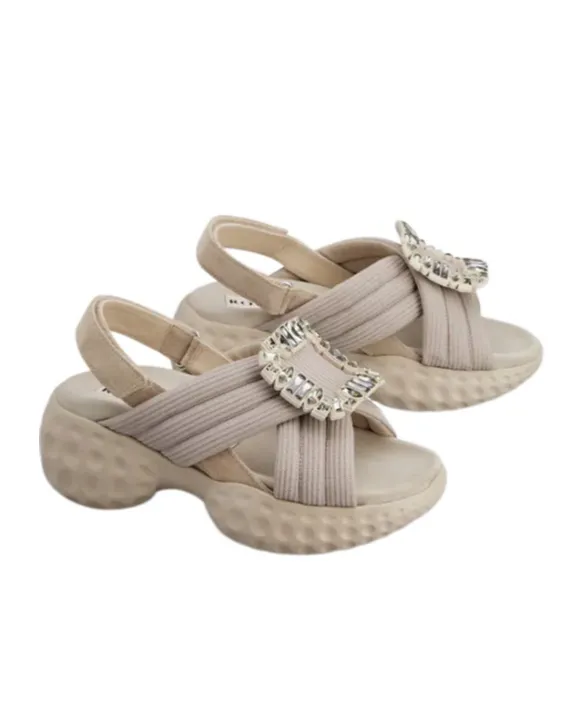 Roger Vivier Viv' Run Light Embellished Sandals