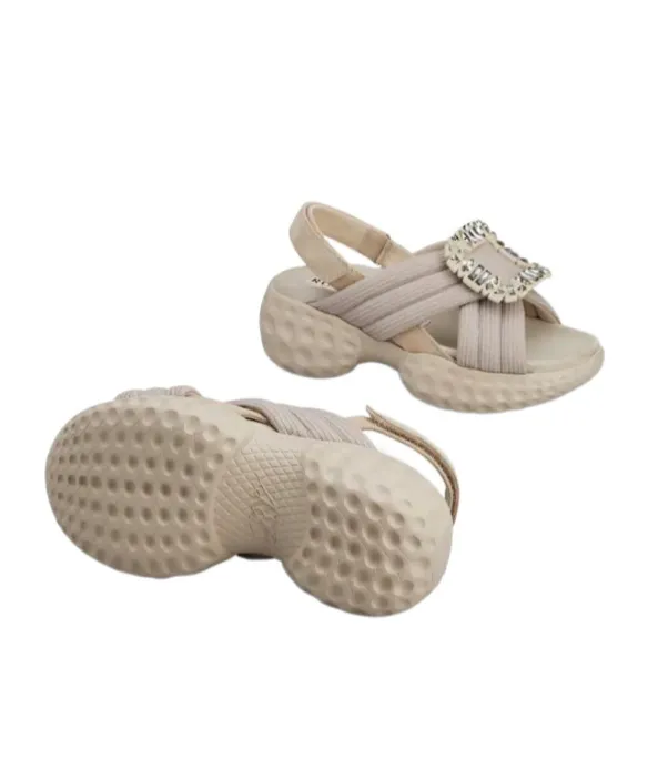 Roger Vivier Viv' Run Light Embellished Sandals
