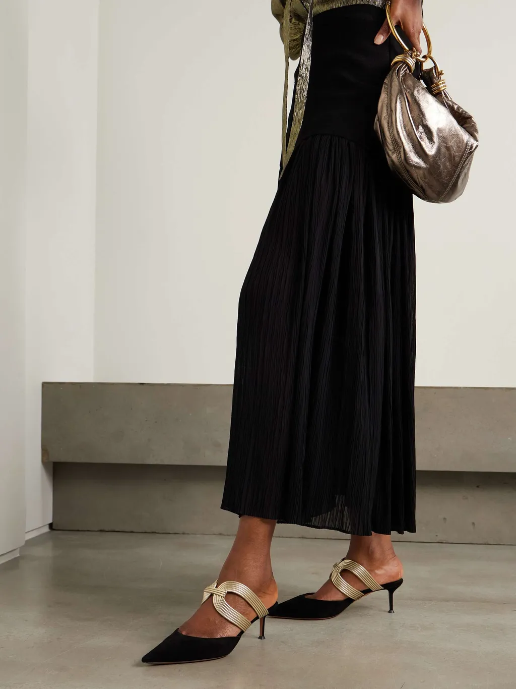 50Mm Suede Pumps