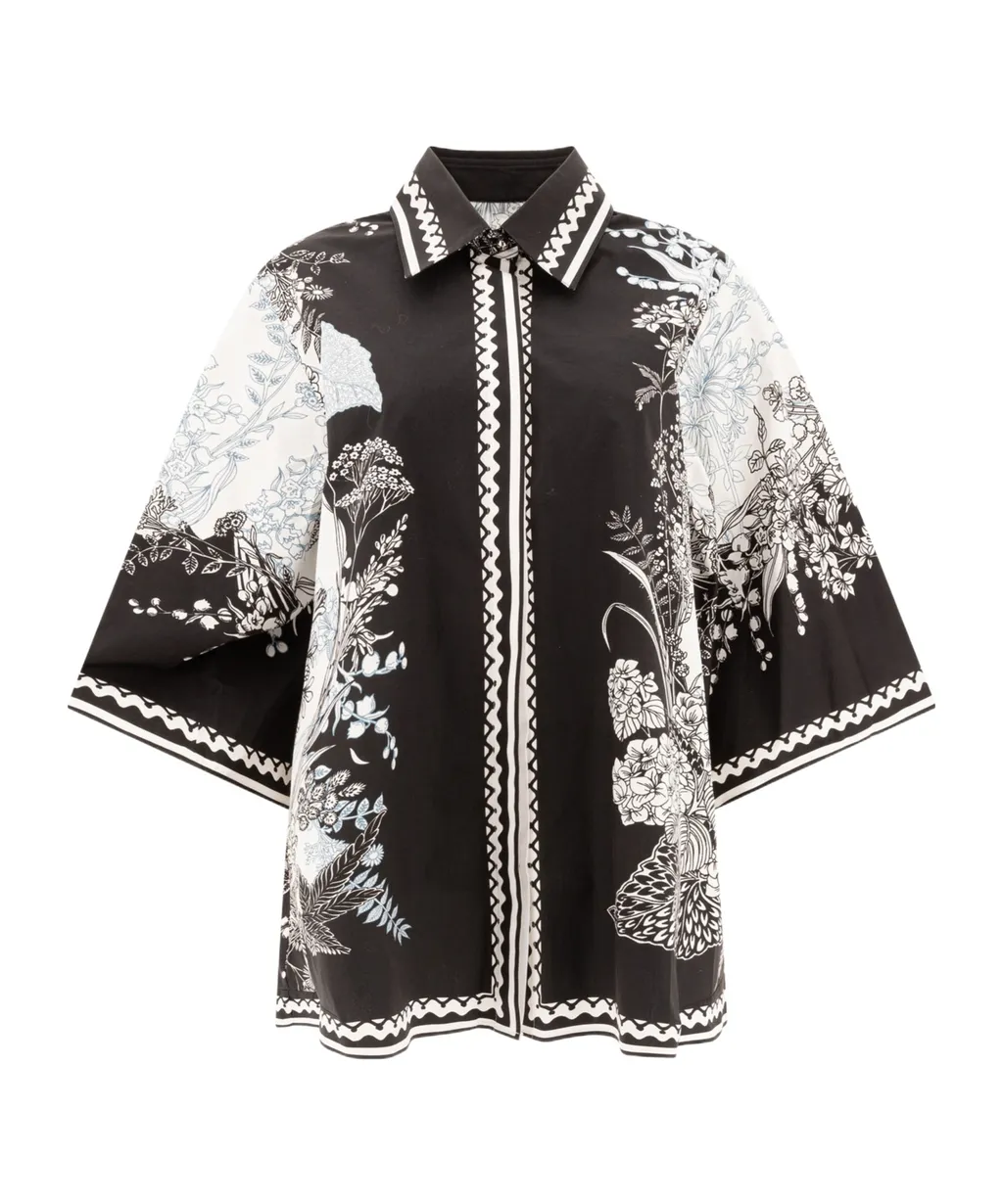 Elie Saab Graphic Printed Short Sleeved Shirt