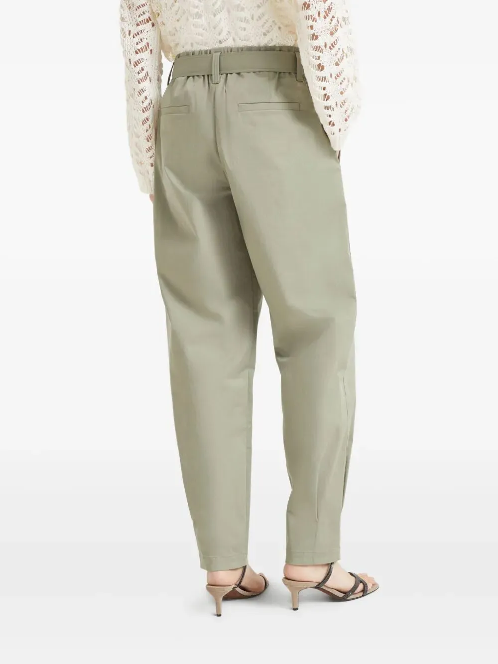 Brunello Cucinelli Belted Pleated Pants