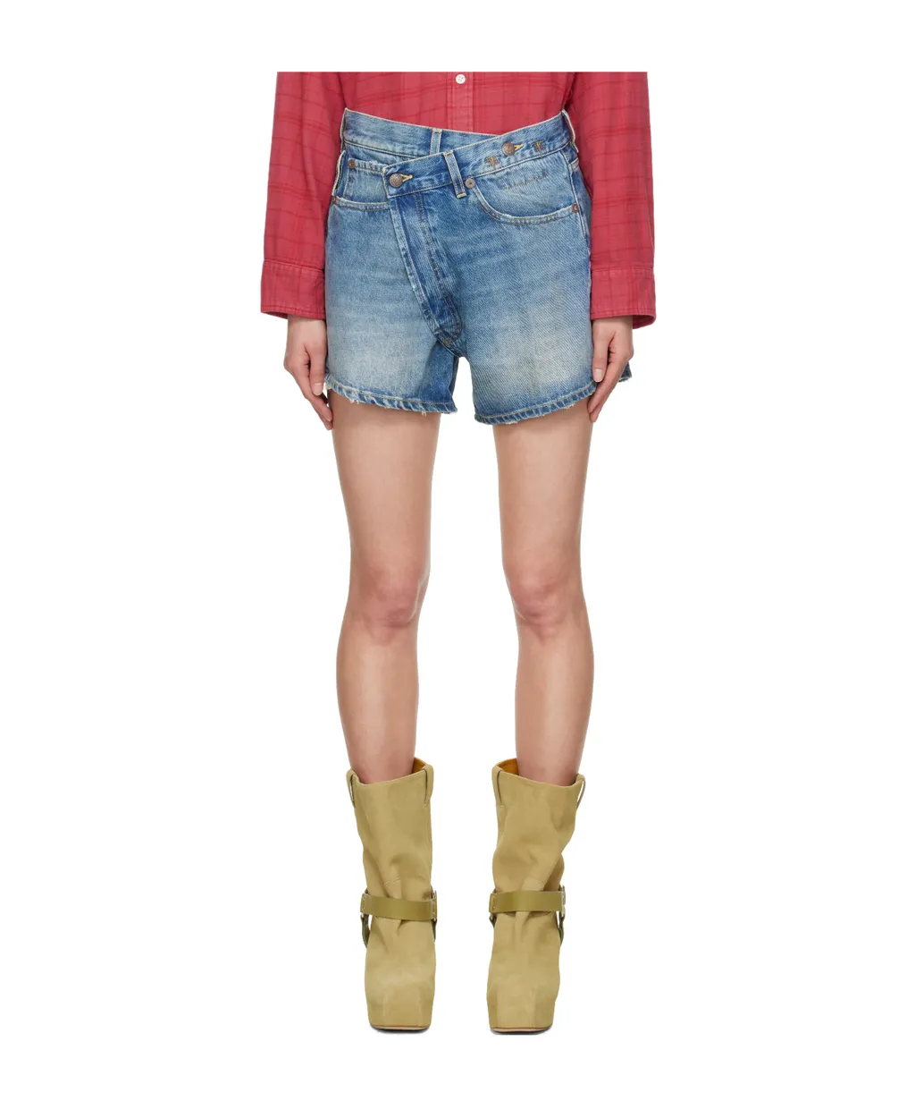 Belt Loop Denim Shorts