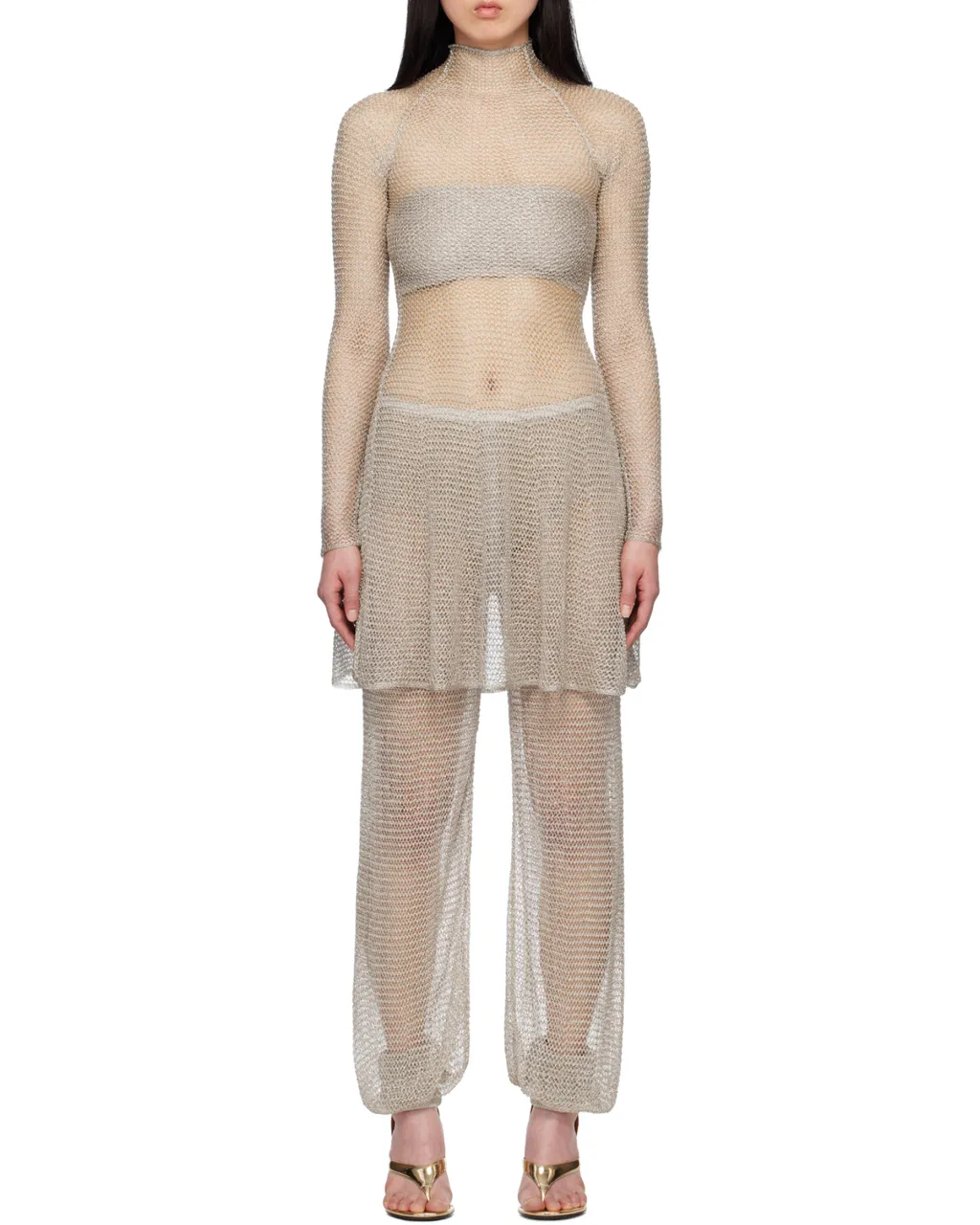 AlaÏA Mesh Knit Short Dress