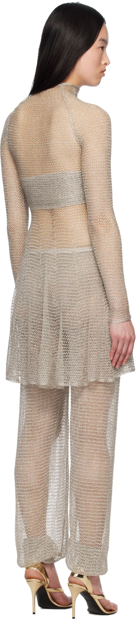 AlaÏA Mesh Knit Short Dress