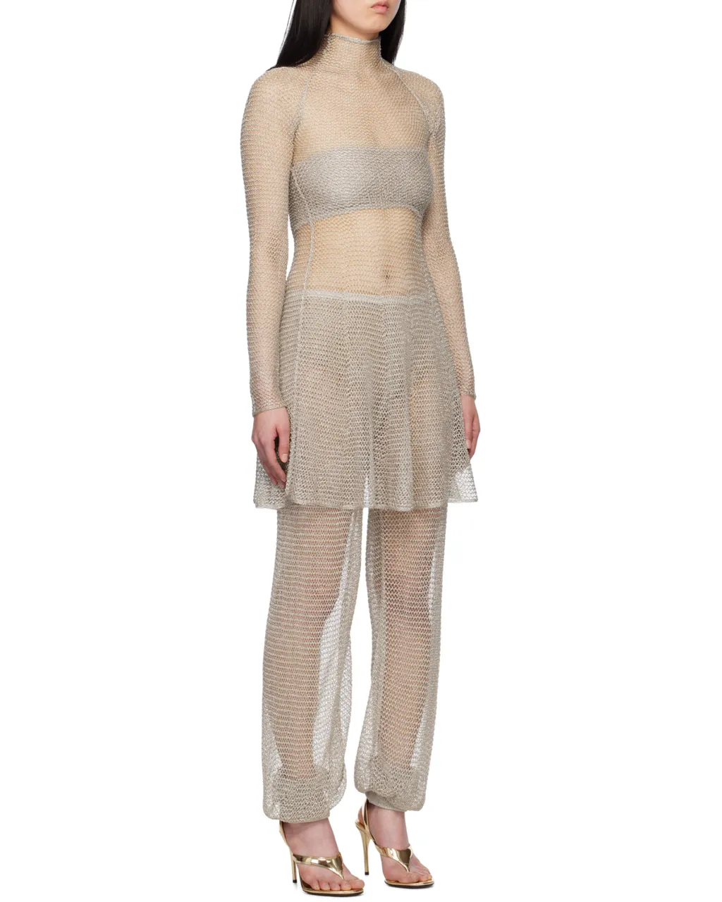 AlaÏA Mesh Knit Short Dress