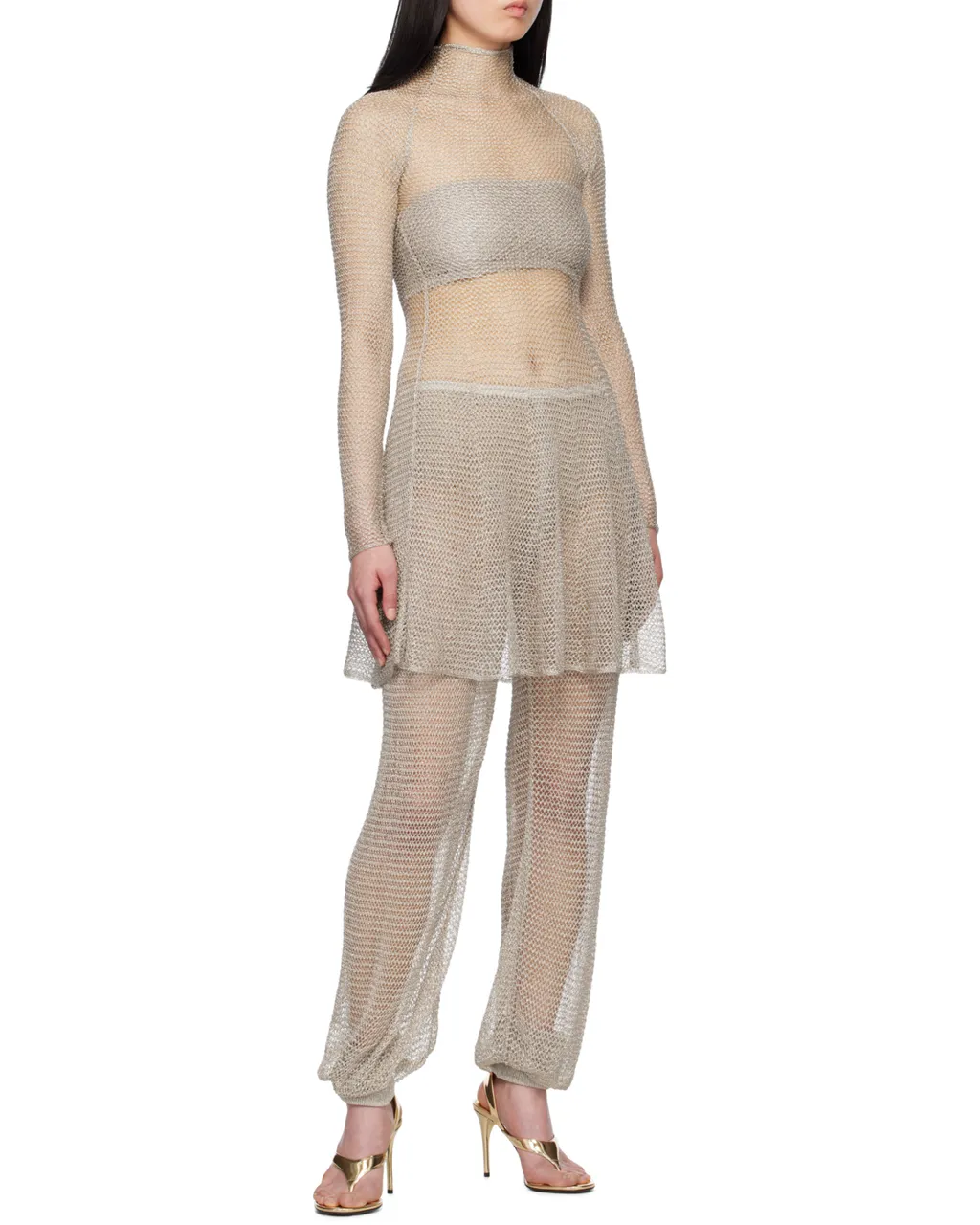 AlaÏA Mesh Knit Short Dress