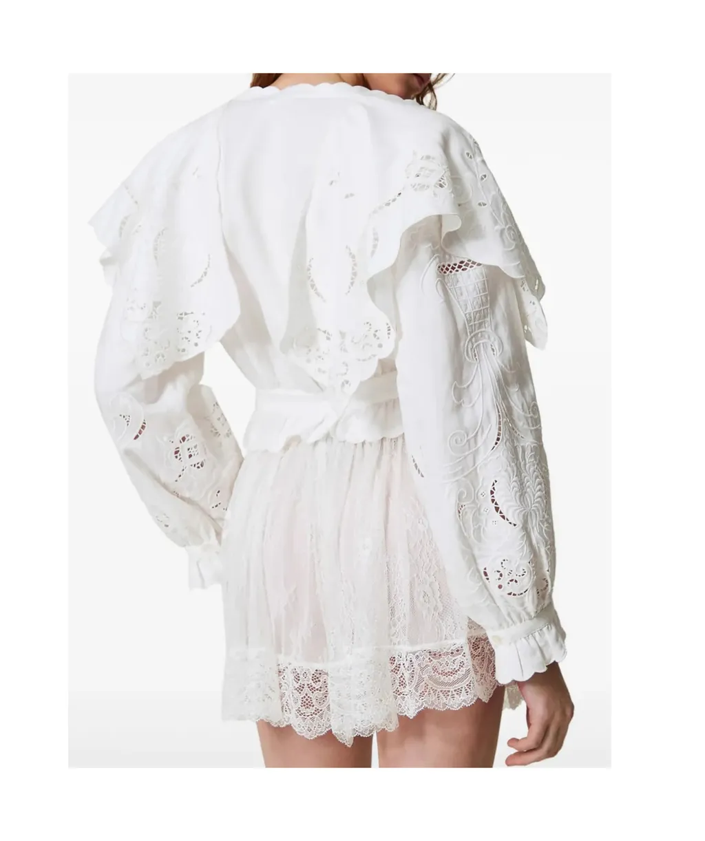 Linen-Blend Shirt