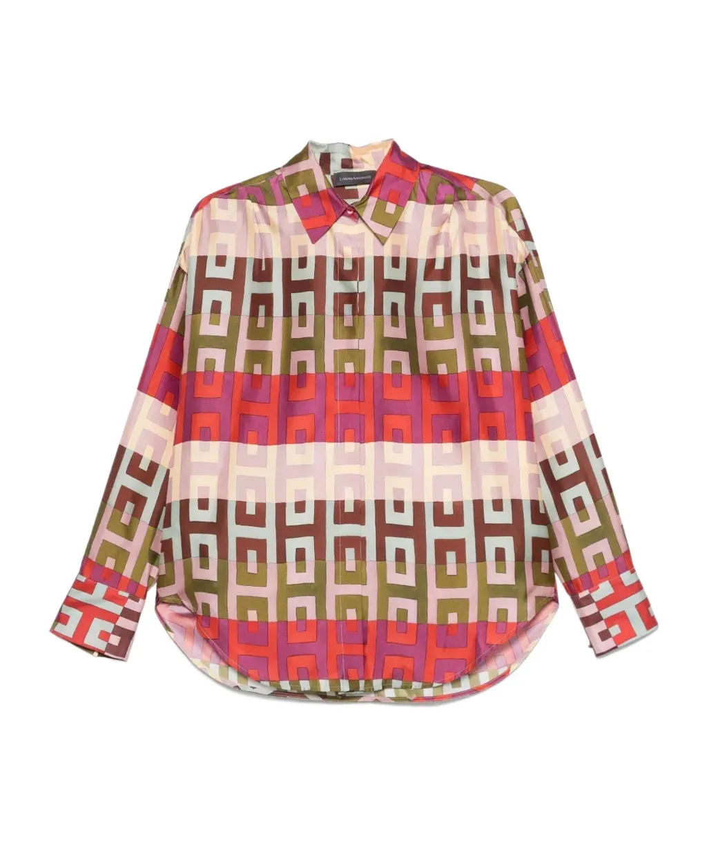 Geometric-Print Shirt