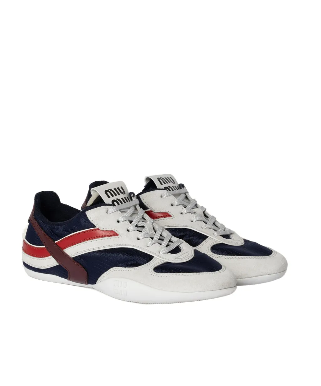 Gymnasium Technical Fabric And Suede Sneakers