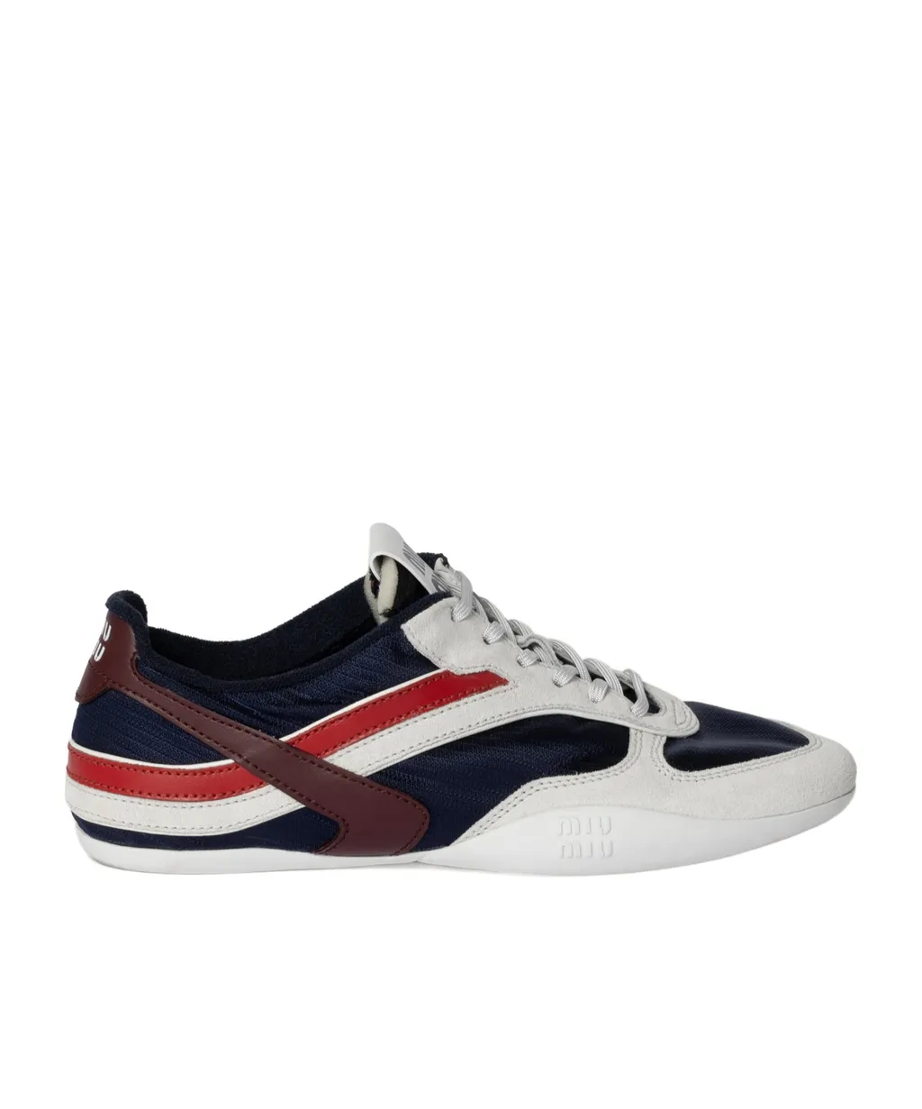 Gymnasium Technical Fabric And Suede Sneakers