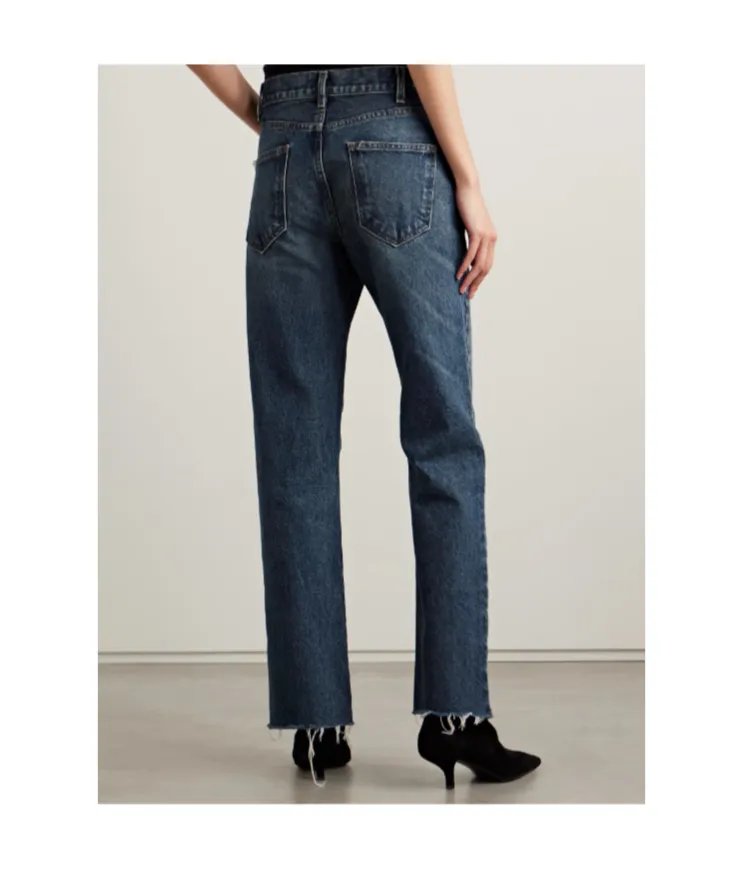 High Waist Denim Trousers