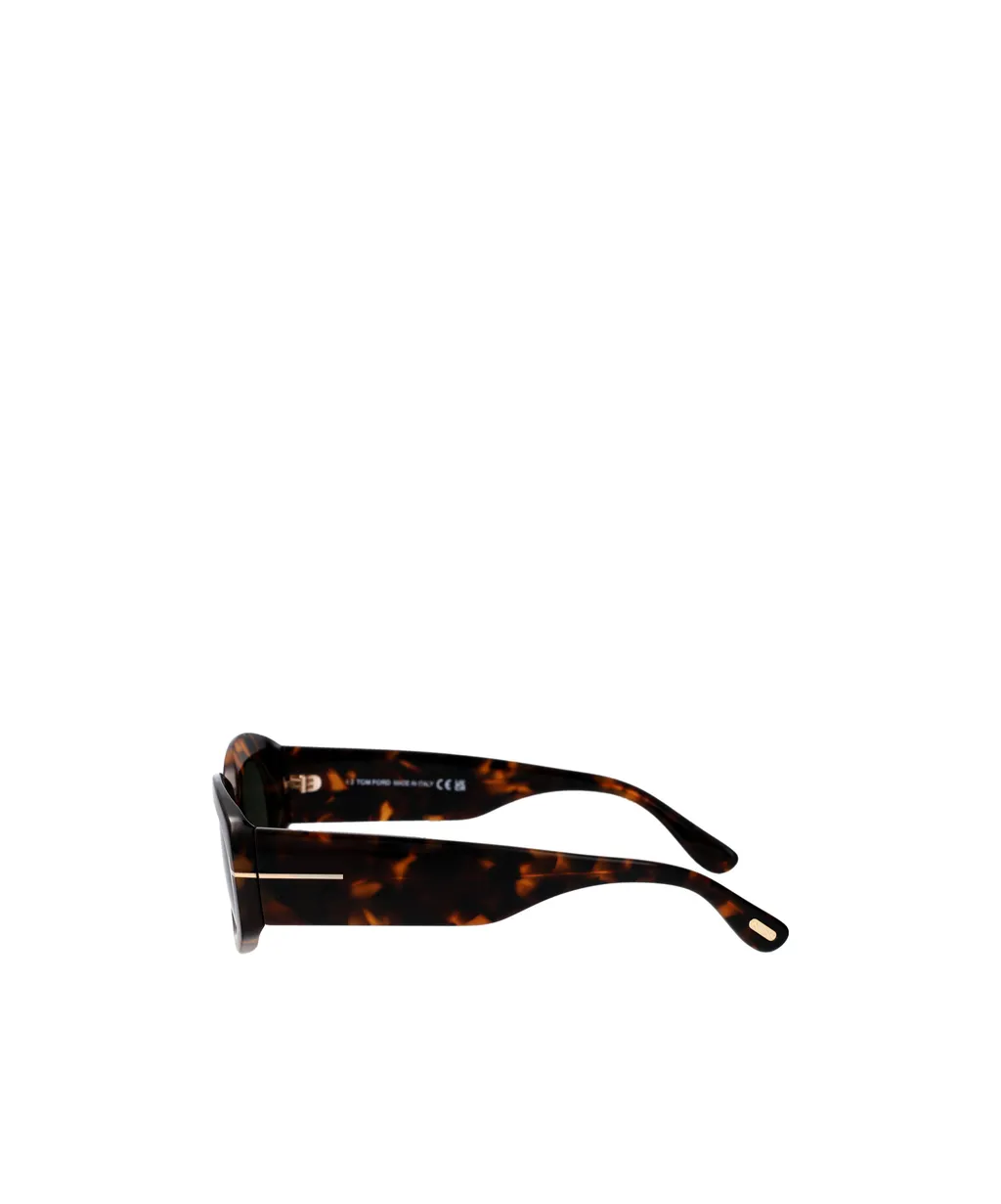 Tom Ford Eyewear Cielle Oval Frame Sunglasses