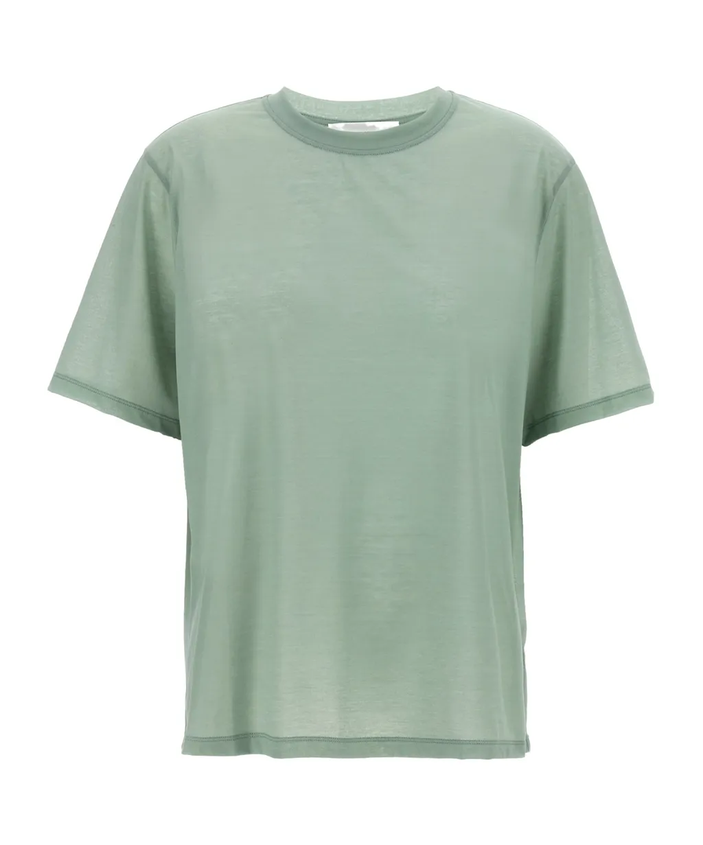 Victoria Beckham Logo Embroidered Crewneck T-Shirt