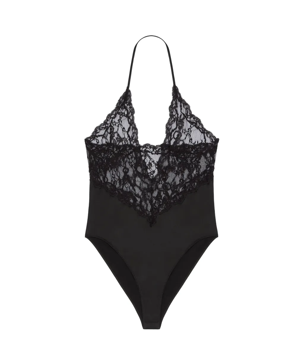 Givenchy Chandelier Lace V-Neck Bodysuit
